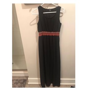 Black maxi dress